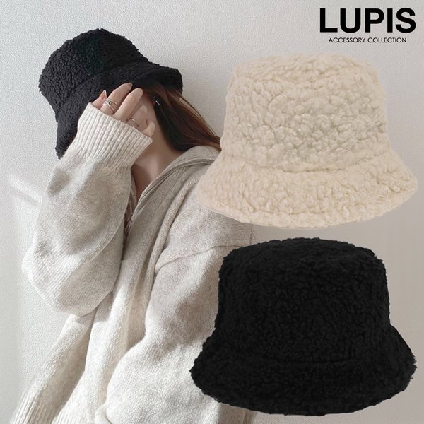 ボアバケットハット-激安ファッション小物の通販販売-ルピス(LUPIS)