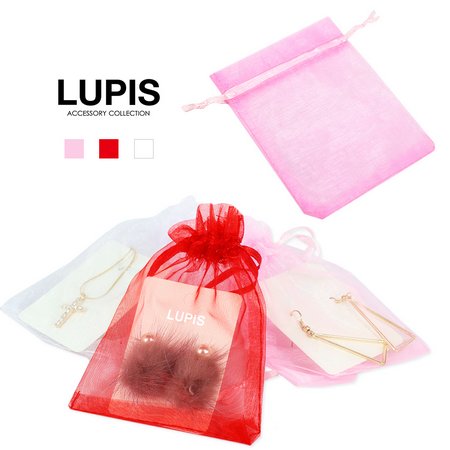 オーガンジー巾着袋 ラッピング袋 M 激安ファッション小物の通販販売 ルピス Lupis
