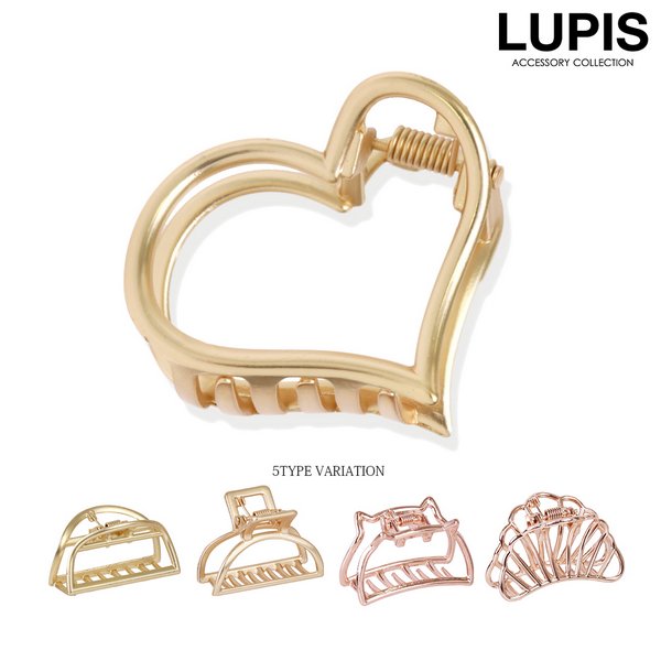 マーブルプチハートヘアクリップ 激安ヘアアクセサリーットの通販販売 ルピス Lupis