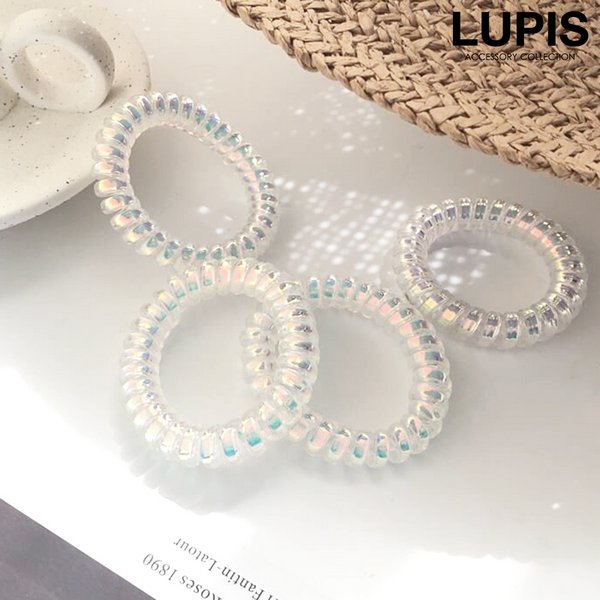 ランダムパールスプリングヘアゴム-激安ヘアアクセサリーの通販販売-ルピス(LUPIS)