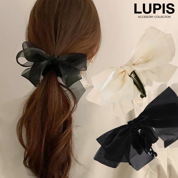 パールチェーン付きシュシュ-激安ヘアアクセサリーの通販販売-ルピス(LUPIS)